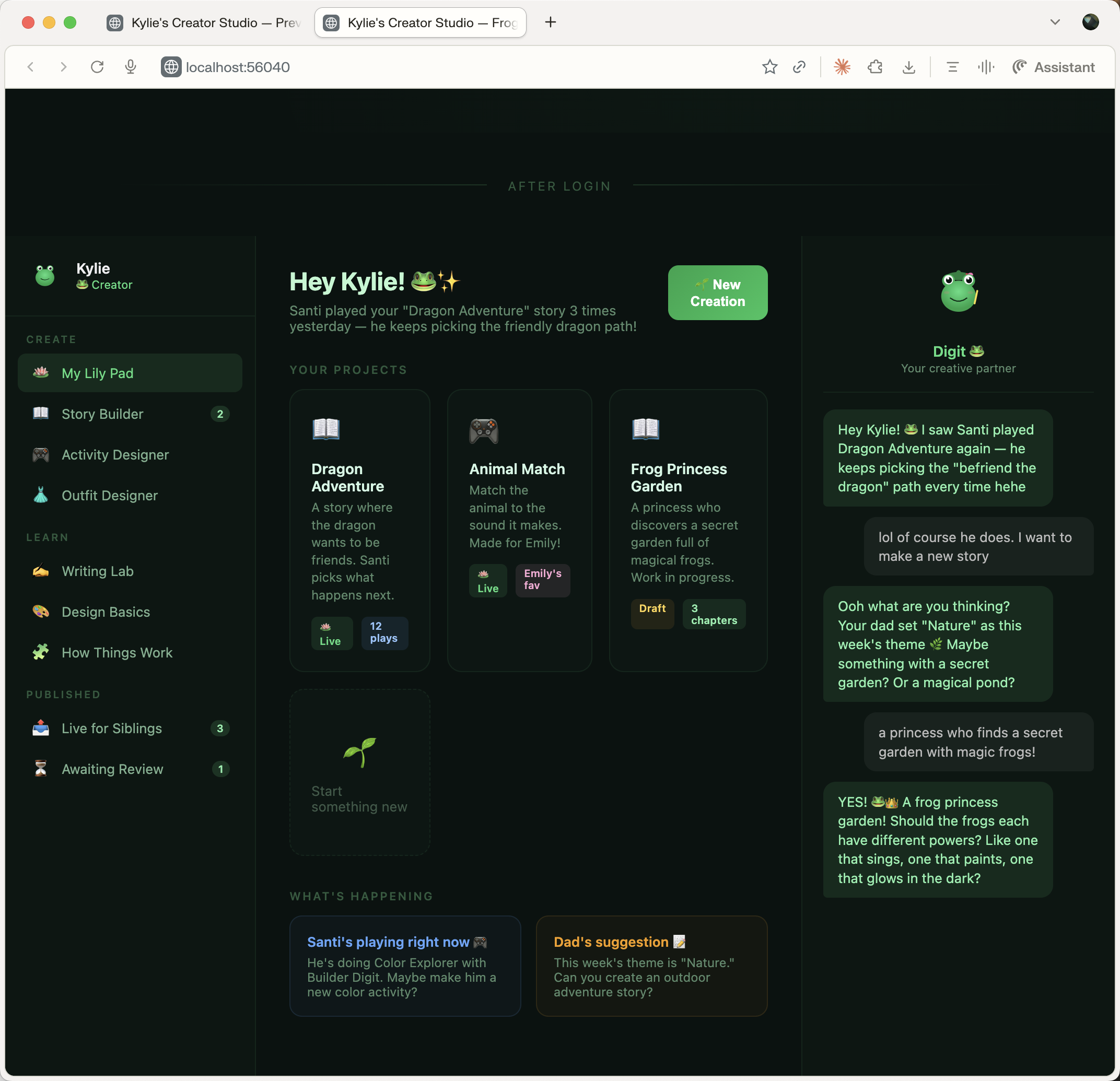 Kylie's view